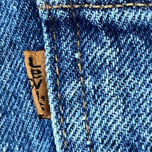 LEVI'S ORANGE TAB 505 REGULAR FIT STRAIGHT LEG BLUE JEANS**FADING**W29 L32